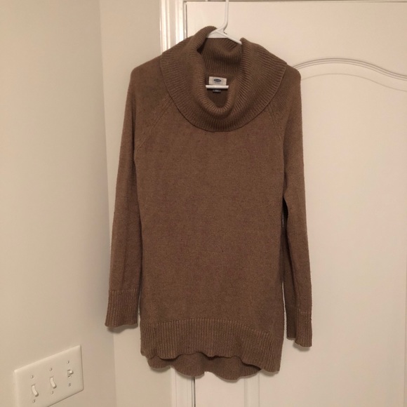 Old Navy Tan Cowl Neck Sweater - Medium - Picture 2 of 5